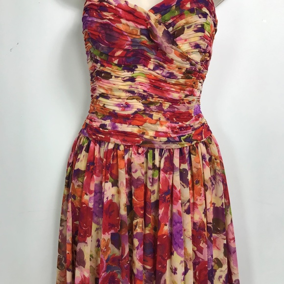 Gorgeous Floral Dress by Ralph Lauren 6 EUC - Picture 3 of 7